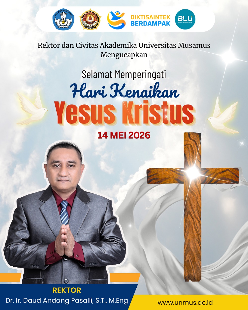 SELAMAT MEMPERINGATI HARI KENAIKAN YESUS KRISTUS 14 MEI 2026