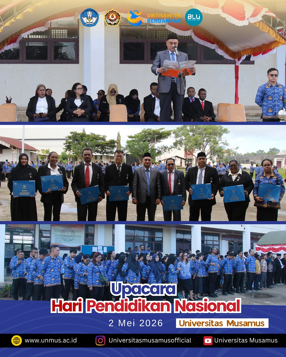 UPACARA MEMPERINGATI HARI PENDIDIKAN NASIONAL TAHUN 2026 DI UNIVERSITAS MUSAMUS