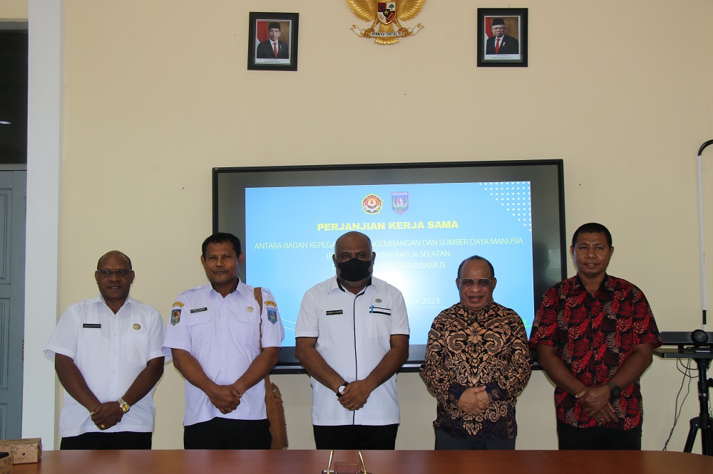 Tingkatkan SDM ASN Pemprov Papua Selatan, BKPSDM Jalin Kerjasama Dengan Universitas Musamus
