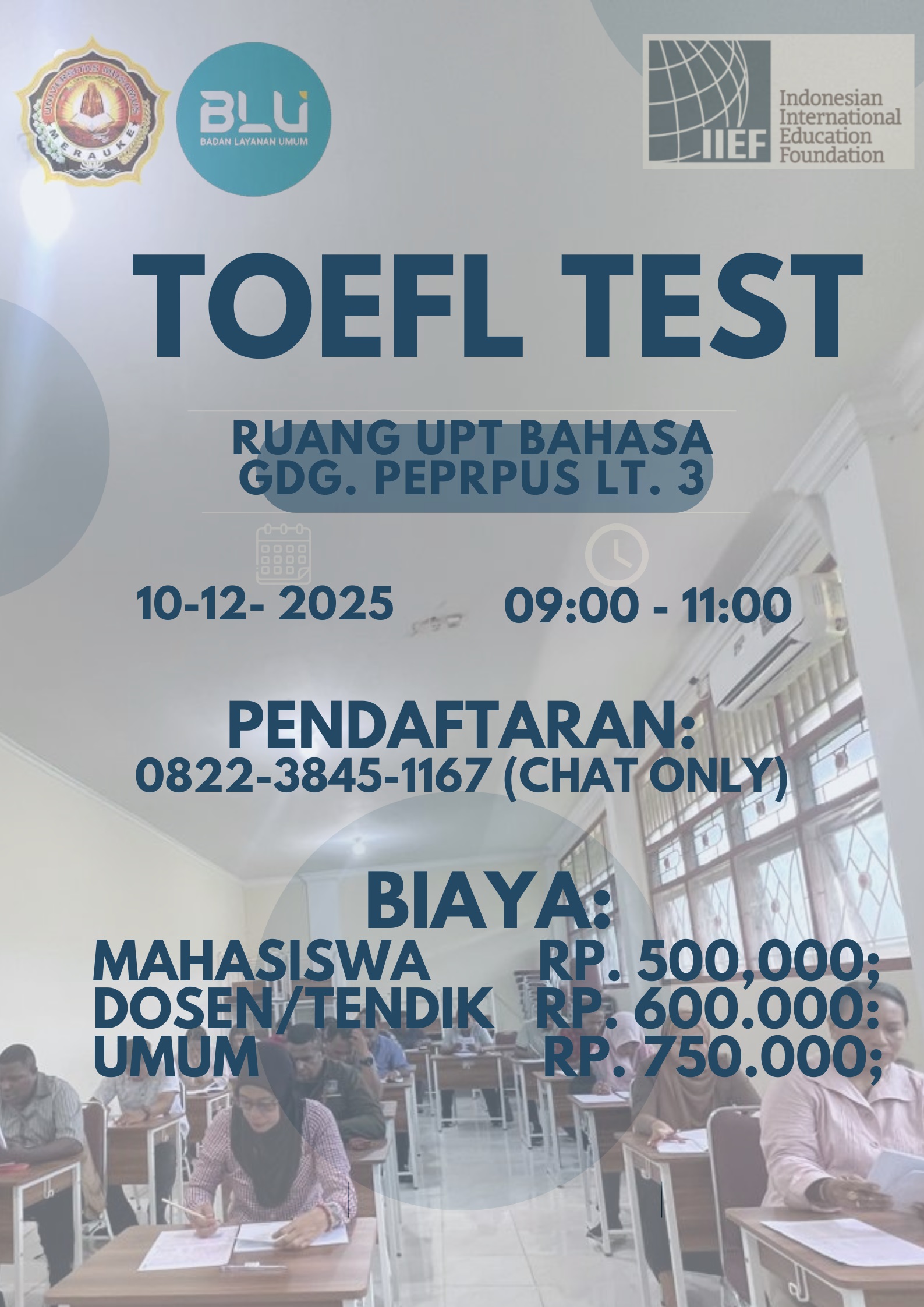 TOEFL ITP TES 10 Desember 2025