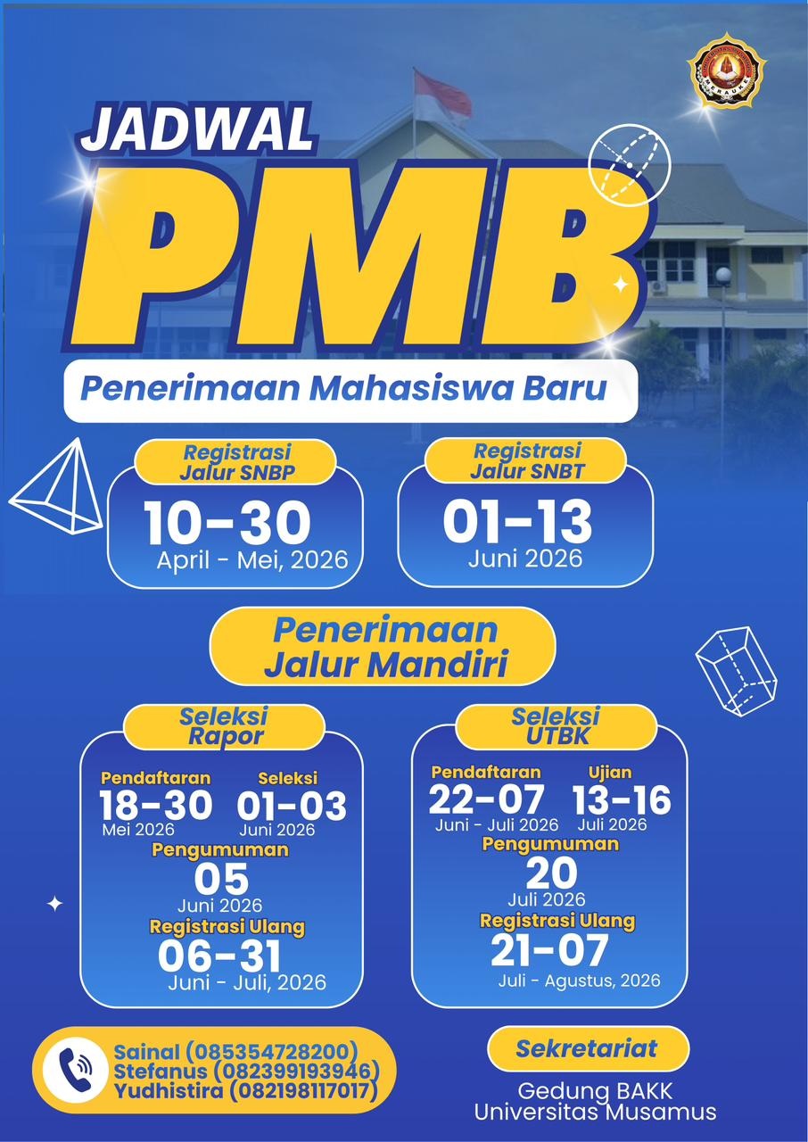 JADWAL PENERIMAAN MAHASISWA BARU TAHUN 2026
